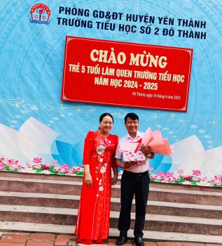 LỄ ĐÓN HỌC SINH 5 TUỔI TRƯỜNG MẦM NON TỚI LÀM QUEN TRƯỜNG TIỂU HỌC SỐ 2 ĐÔ THÀNH